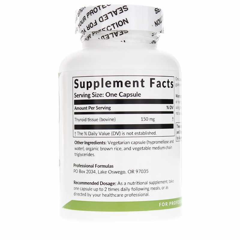 PURE THYRO 150mg PROFESSIONAL FORMULAS Lyophilized Thyroid Glandular Mfg: 08/22