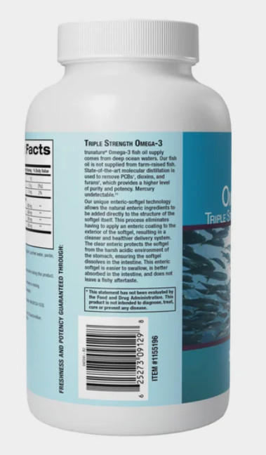 trunature Triple Strength Omega-3 900 mg, 200 Softgels