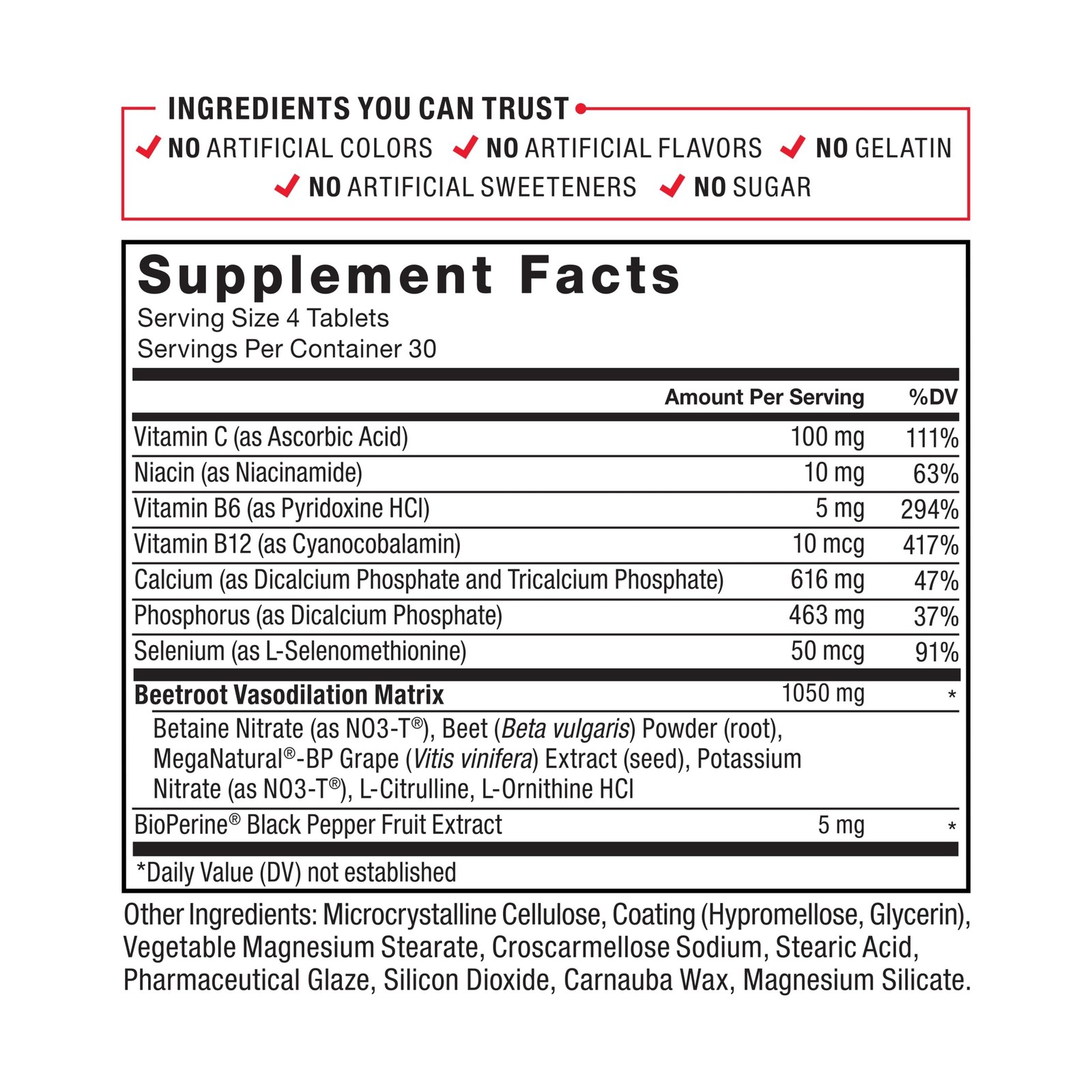 Force Factor Total Beets Blood Pressure Support with Grape Seed Ext… Fast Ship