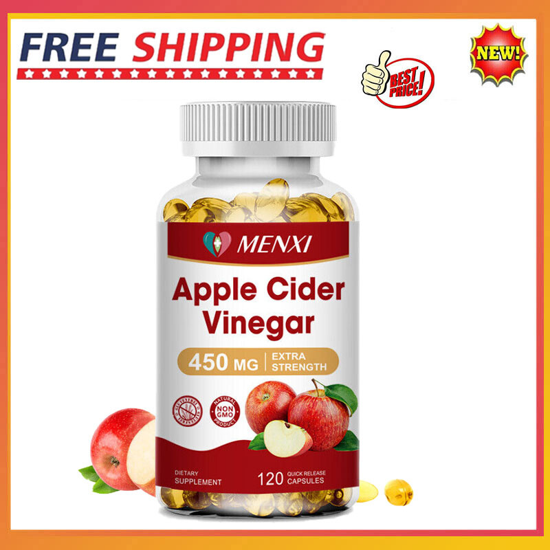 Apple Cider Vinegar Capsules – 450 mg with The Mother Keto Diet Supplement 120pc