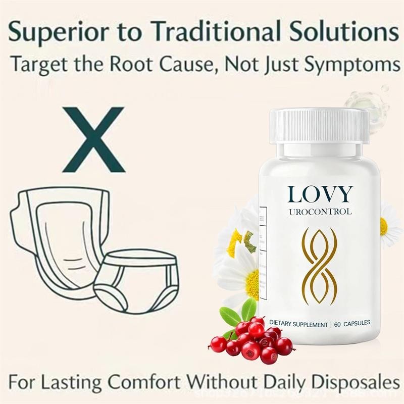 Lovy Urocontrol Capsules, Bladder Health Supplement, Maximum Strength Formula
