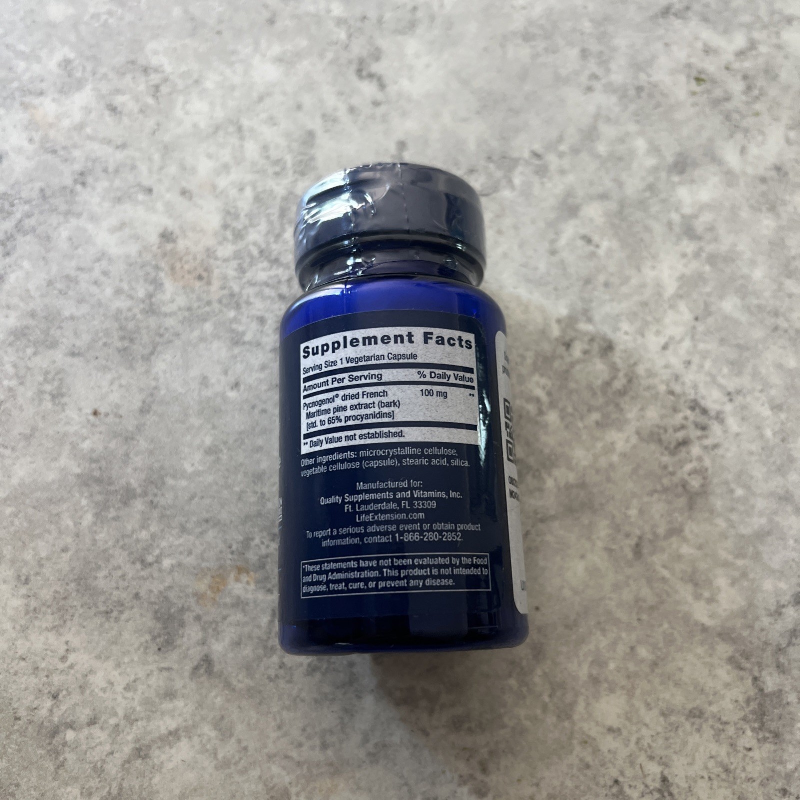 Life Extension Pycnogenol, French Maritime Pine Bark Extract EXP 08/2026