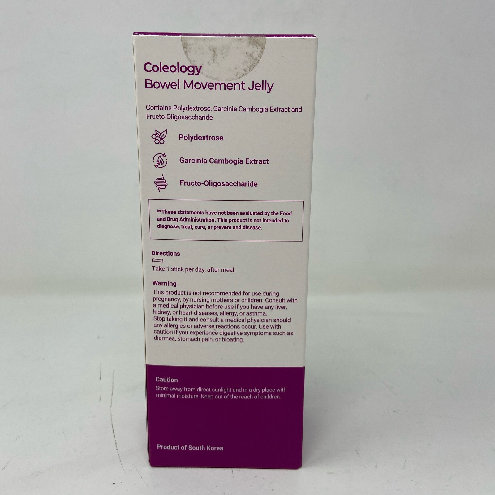 FOODOLOGY Coleology Bowel Movement Jelly Purple 25g x 10 Sticks
