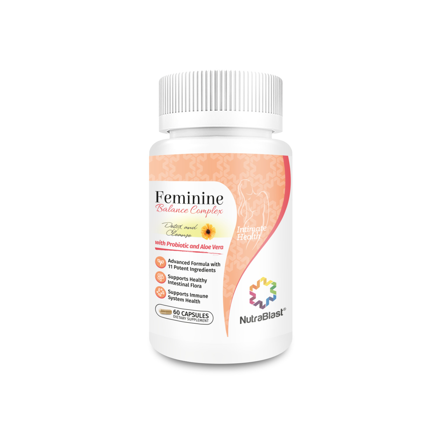 NutraBlast Feminine Balance Complex (60 Capsules) Vaginal Flora & Immune System