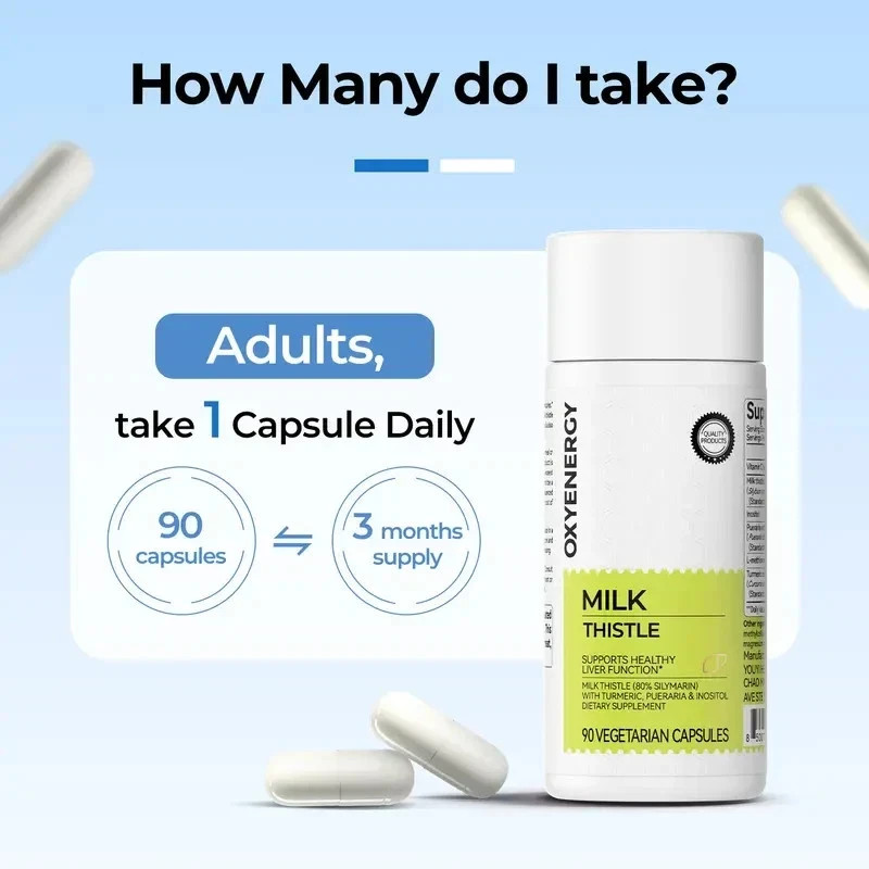 Oxyenergy Milk Thistle Liver Detox & Colon CleanseNatural Liver Health Support