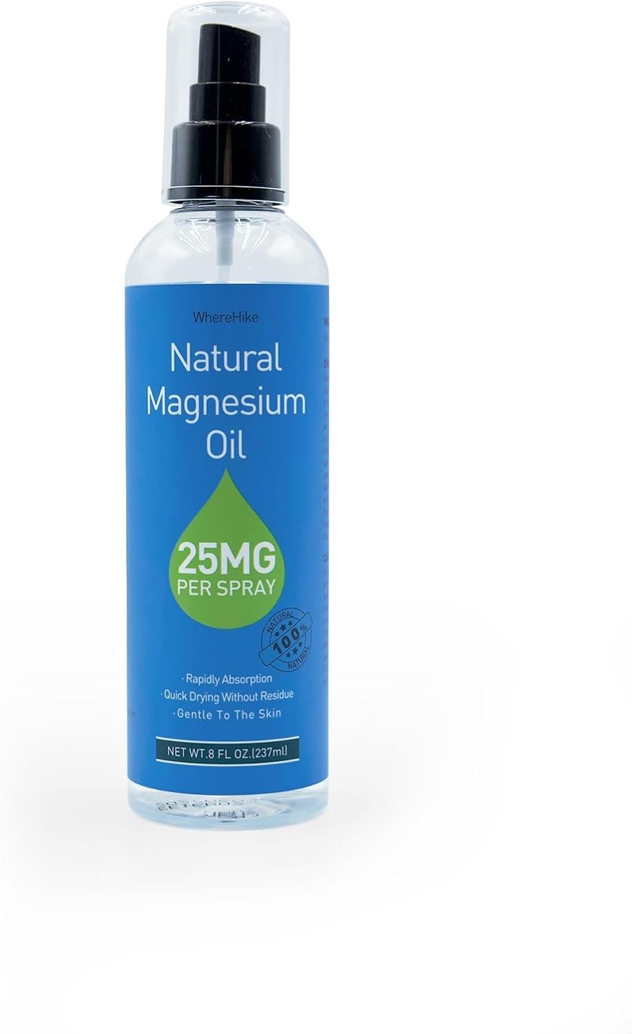 100% Pure Magnesium Oil Spray 8 fl oz – Quick Absorbing Muscle & Joint Relief ..