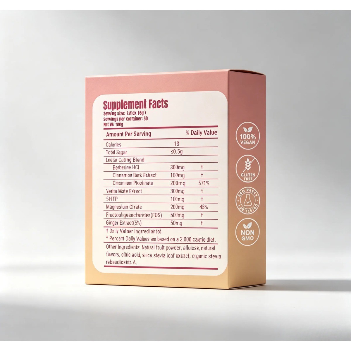 Leefar Cutting Drink Mix – Berberine, Chromium, 5-HTP, Yerba Mate & Magnesium