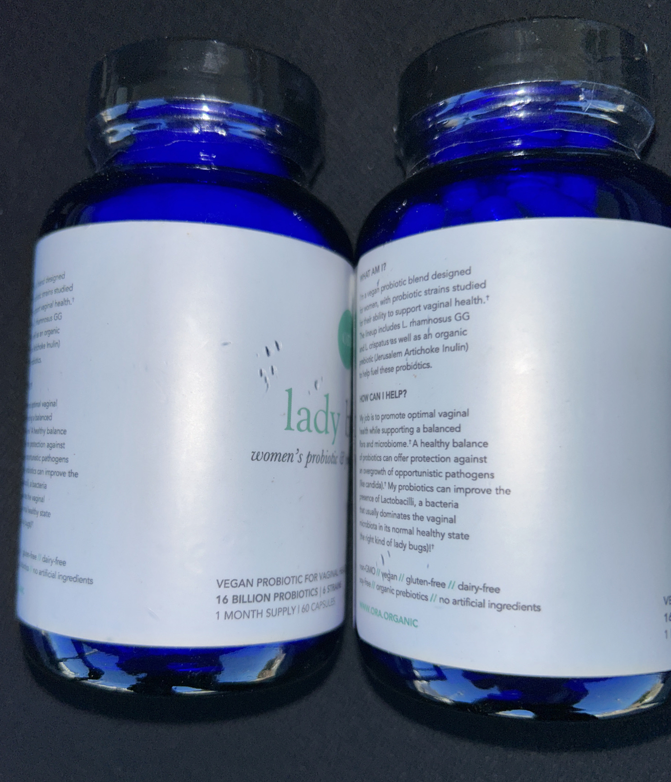 2-Ora, Lady Bugs, Women’s Probiotic & Prebiotic Supplement, 60 Capsules