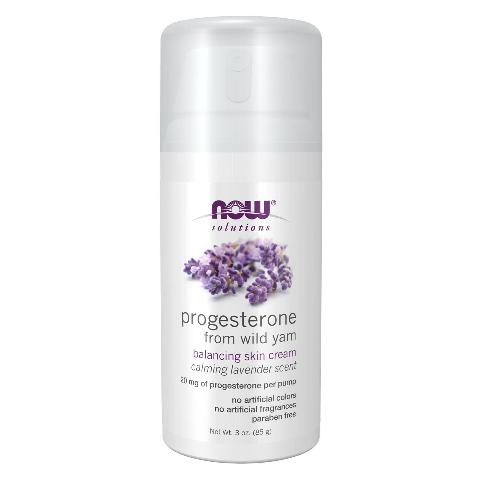 NOW FOODS Progesterone from Lavender Balancing Skin Cream 3 oz, Natural from yam