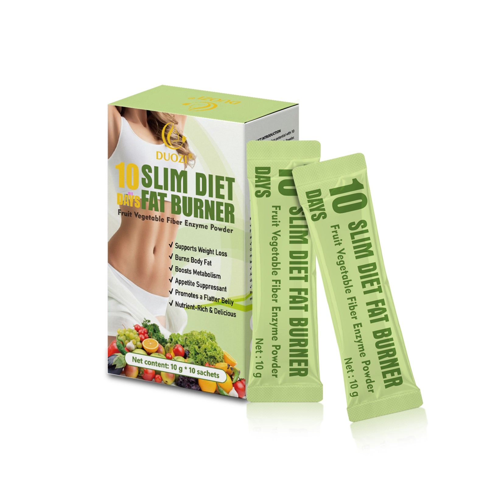 Fruit & Vegetable Fiber Enzyme Powder Weight Dietary Supplement
