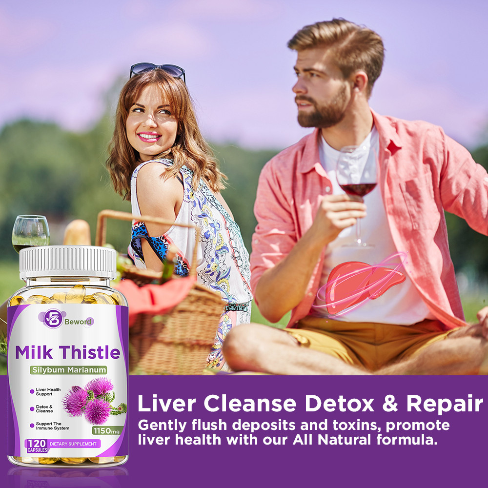 Liver Support 120ct Cleanse Detox Repair Health Milk Thistle Dandelion Root