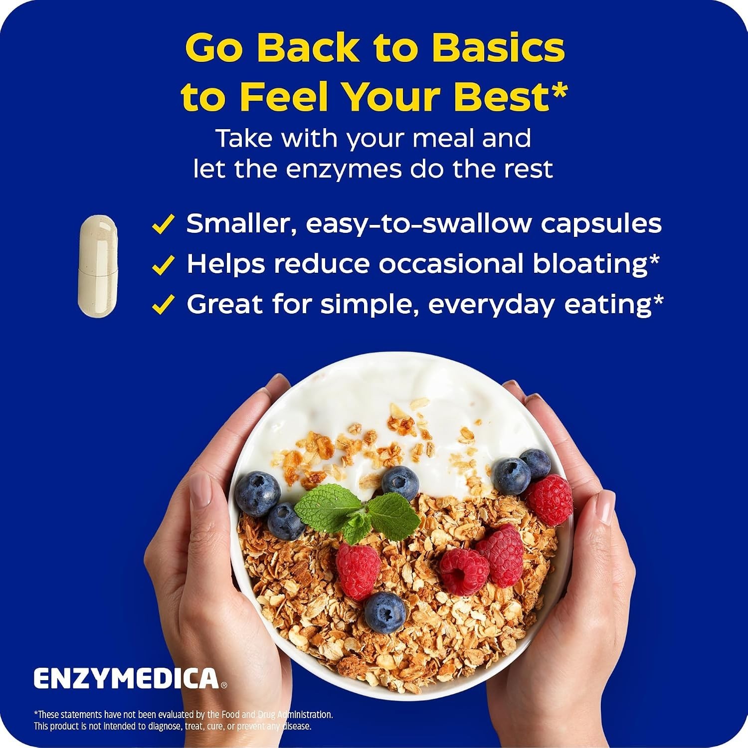 Digest Basic 30 Capsules – Multi-Enzyme Support for Gas & Bloating Relief