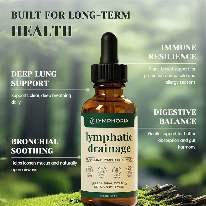 New Lymphoria – Lymphatic Drainage Bloat Relief – Detox, & Immune Support 59ml