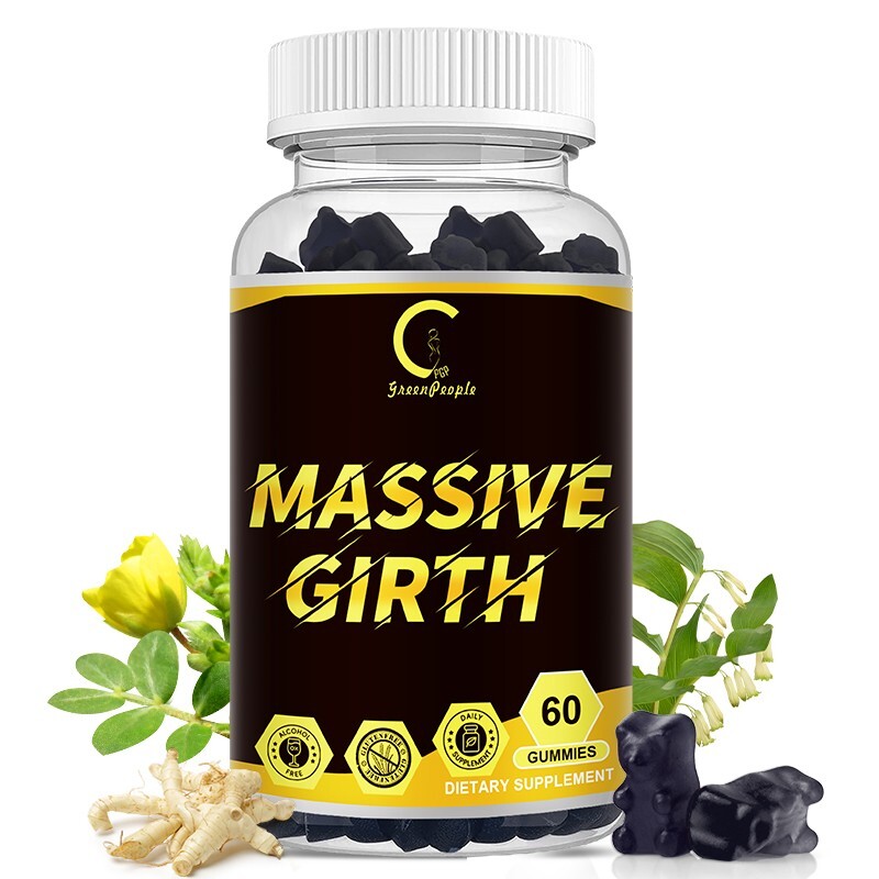 GPGP Massive Girth Gummies, Grow Naturally Enlarge Male Enhancing Supplement