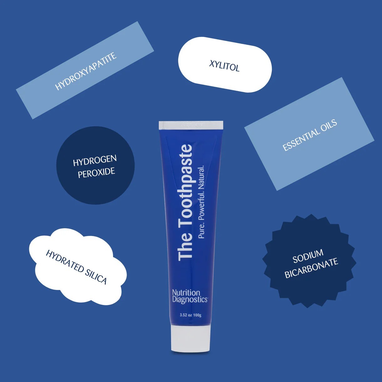 New Nutrition Diagnostics The Toothpaste 100g with Hydroxyapatite Fluoride Free