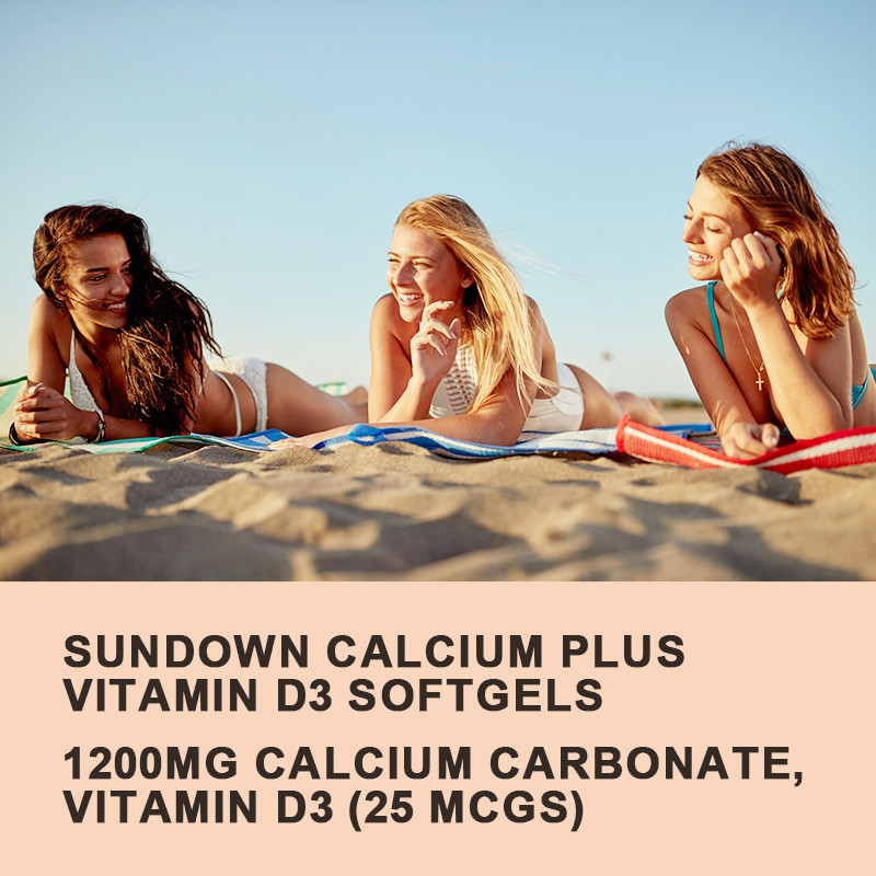 Calcium with Vitamin D3 1200mg & 1000IU -Bone Health Supplement,120 Capsules