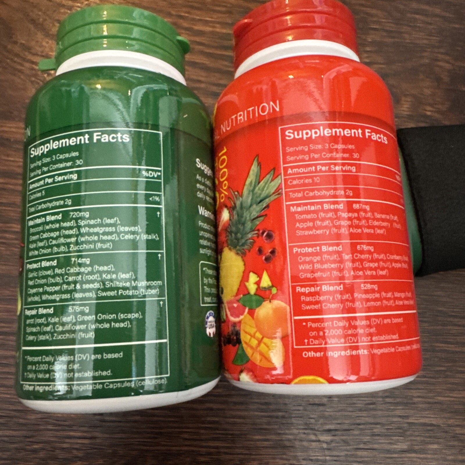 HORJOY Fruits and Veggies/Vitamins Supplements Dietary Nutritional -180 Capsules