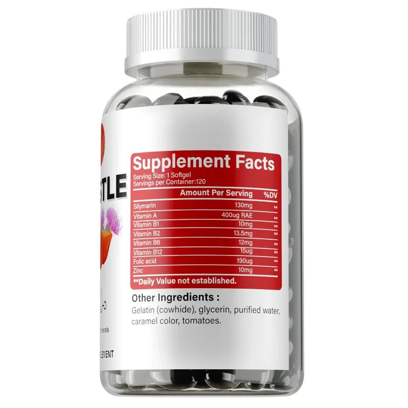 Milk Thistle 120pcs – Antioxidant, Kidney and Liver Health, Reduce Anxiety