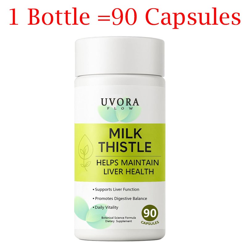 Uvora Milk Thistle Detox, Premium Herbal Supplement With Milk Thistle Extrac…