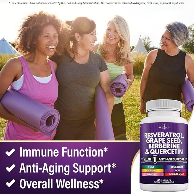 Resveratrol 6000Mg Berberine 3000Mg Grape Seed Extract 3000Mg Quercetin 4000Mg –