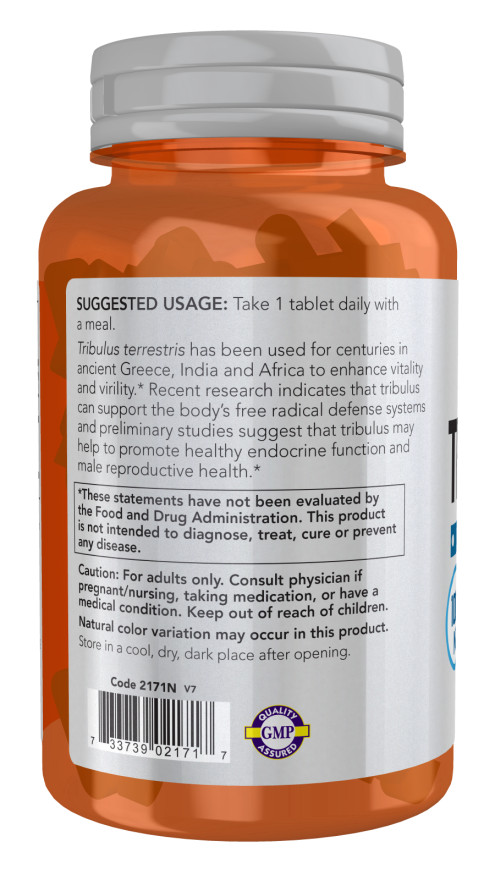 Now Foods Tribulus 1000 mg 90 Tabs Endocrine Support 06/2027 EXP