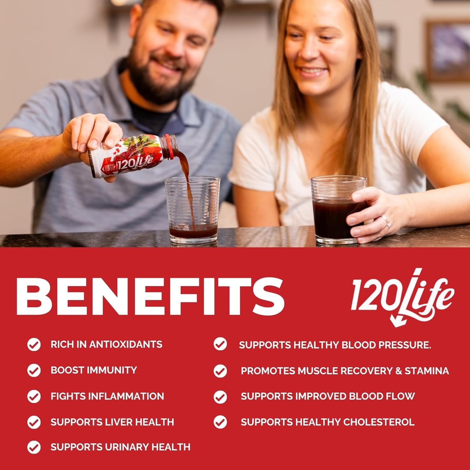 120/Life Blood Pressure Support, Beet Root Juice, 8 Fl Oz (Pack of 14)