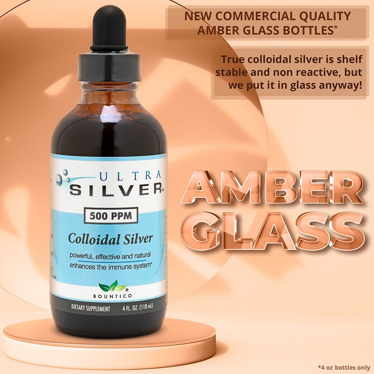 3-Pack!!! COLLOIDAL SILVER 1000 PPM 4 OZ.- IMMUNE SUPPORT (FREE SHIPPING!!!)