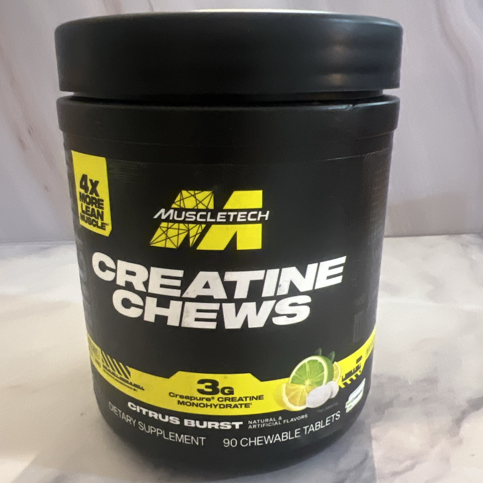 Creatine Chews, Citrus Burst, 90 Chewable Tablets (1 g per Tablet)