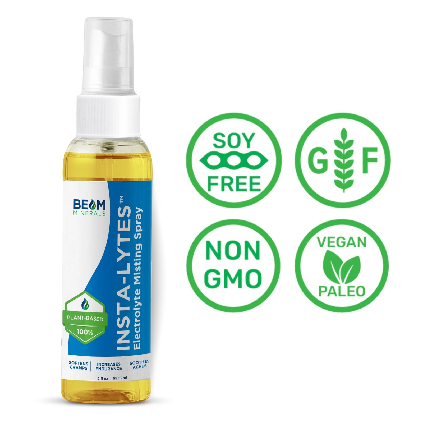 BEAM MINERALS Insta-Lytes | How to Stop Leg Cramps 2 Fl Oz (Pack of 1)