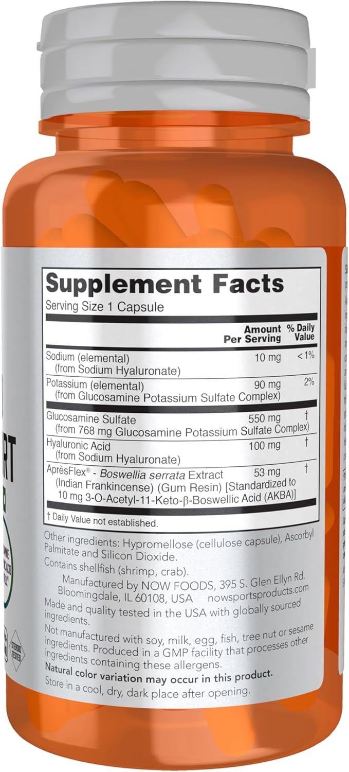 Joint Health Complex with Glucosamine & Hyaluronic Acid for Flexibility & Mobili