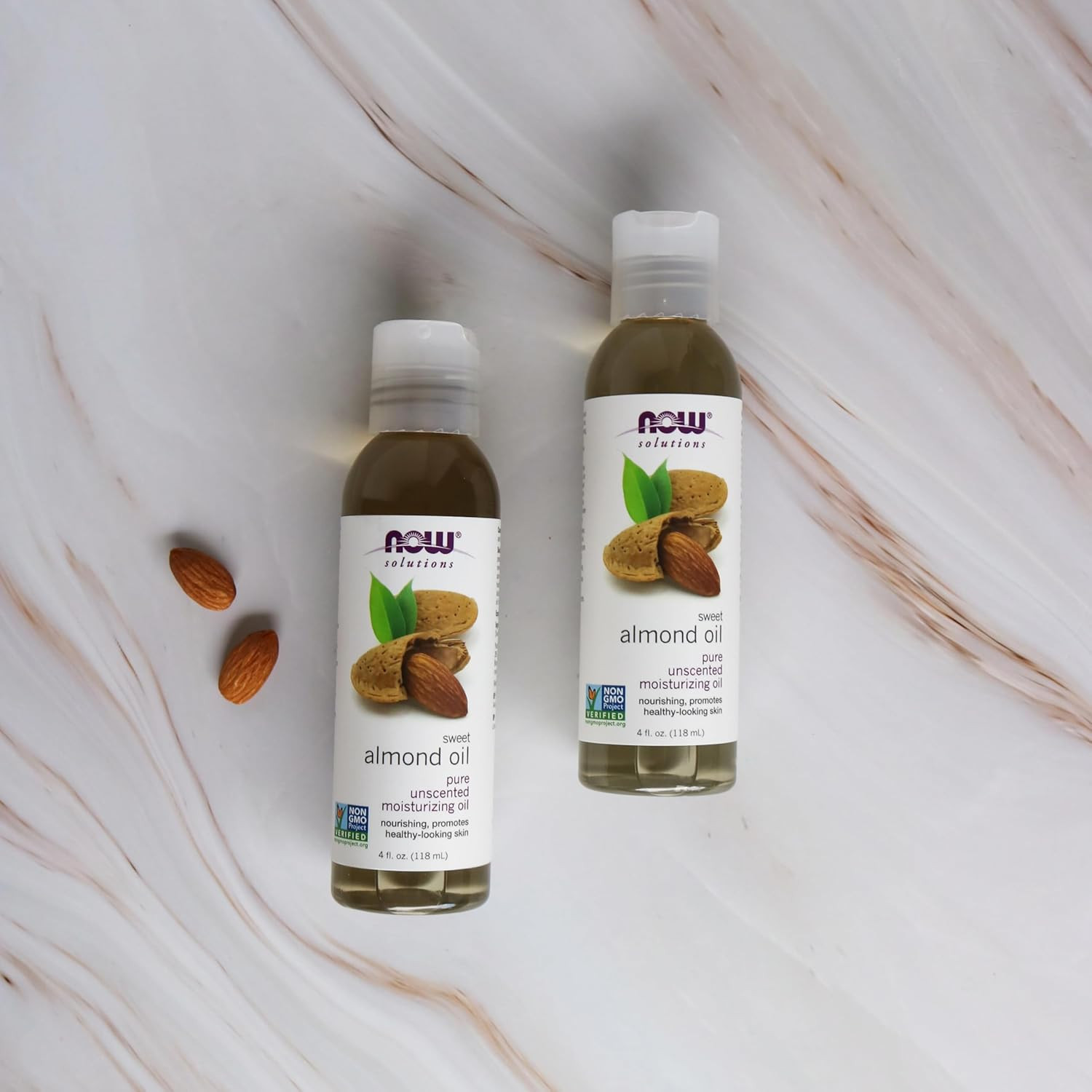 Pure Sweet Almond Oil – 100% Moisturizing, Unscented, 4 oz for Healthy Skin