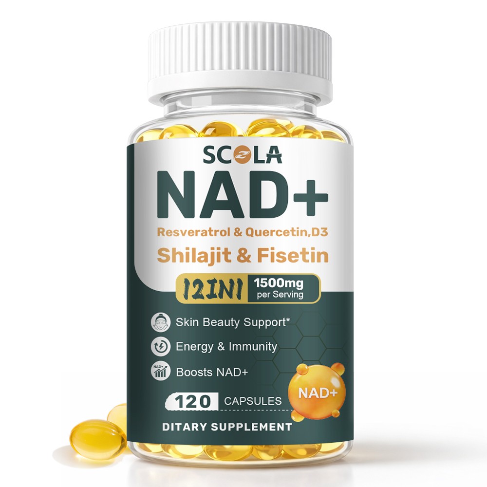 NAD supplement, 1500mg resveratrol containing supplement, 120 capsules USA Ship