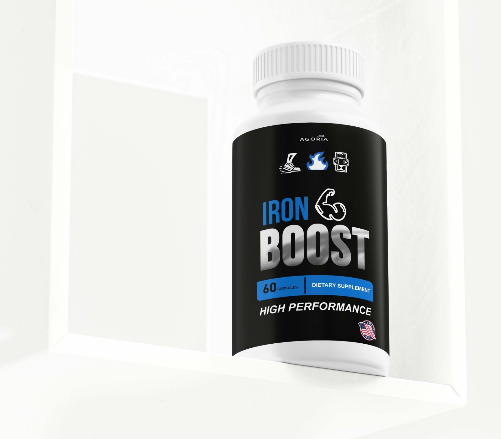 (6 Pack) Iron Boost High Performance Supplement, IronBoost Capsules