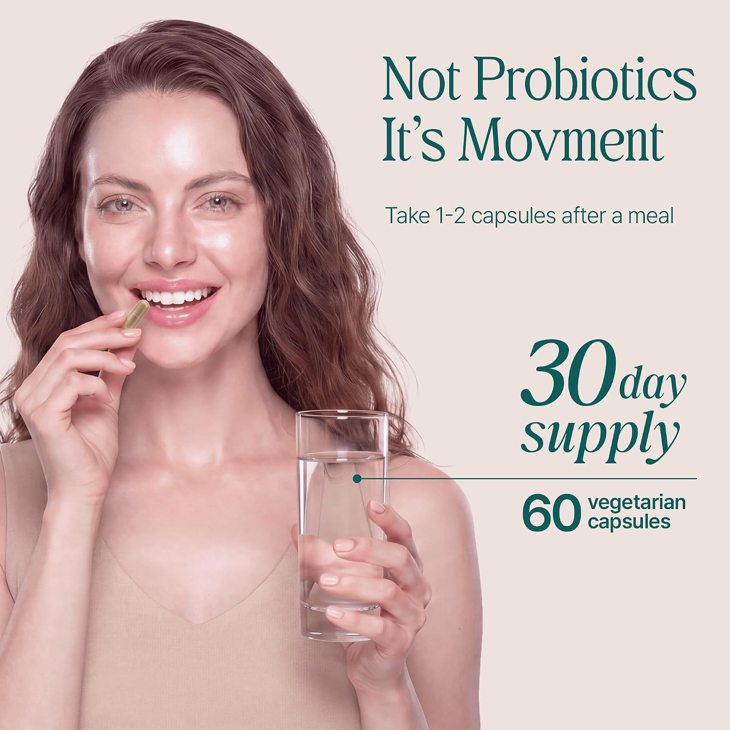 Yliad ABC Bloating Gas Relief Gut Motility Supplement 60 Capsules 30 Day Supply