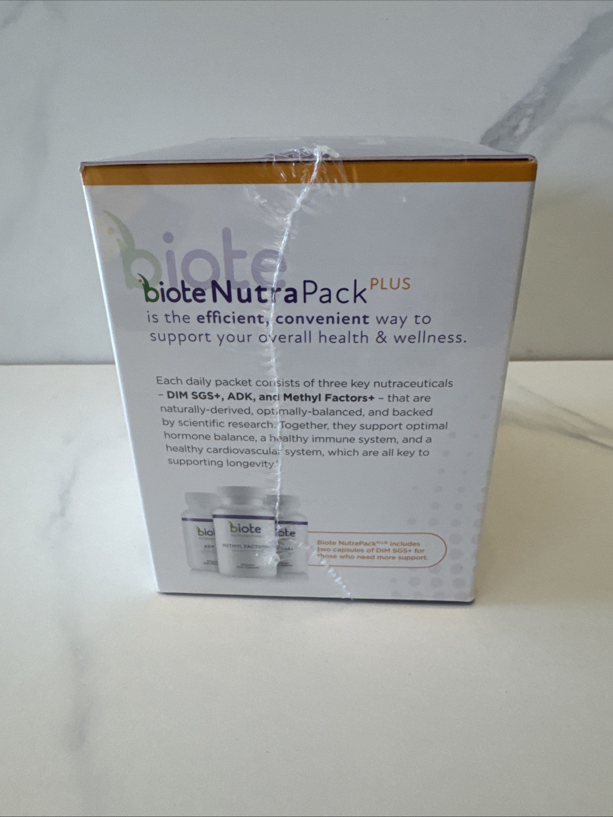 Biote Nutraceutical Nutra Pack Plus 30 Day Supply Hormone + Vitality Supplement