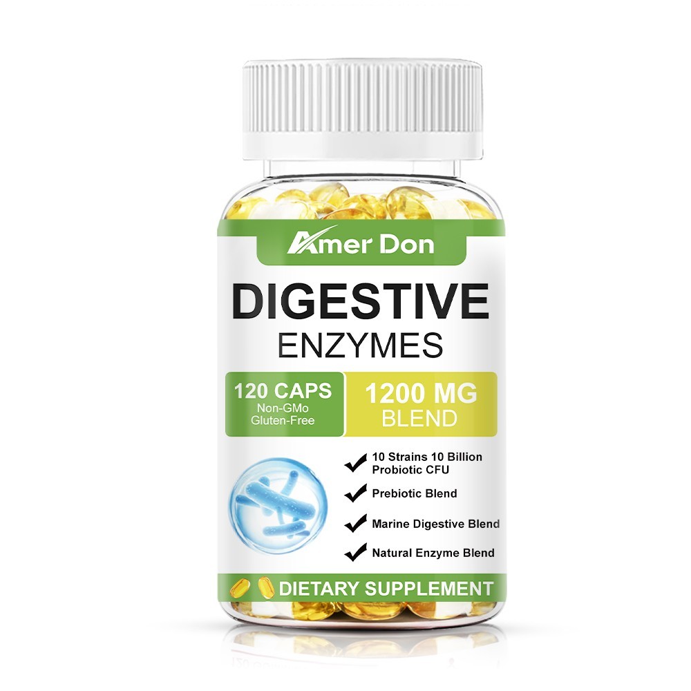 120 Digestive Enzymes Prebiotic & Probiotics Gas, Constipation & Bloating Relief