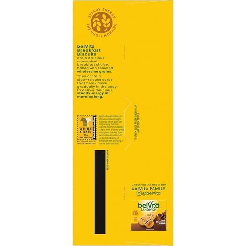 belVita Breakfast Bars Biscuits, Cinnamon Brown 21.12 Ounce (12 Pack), brown