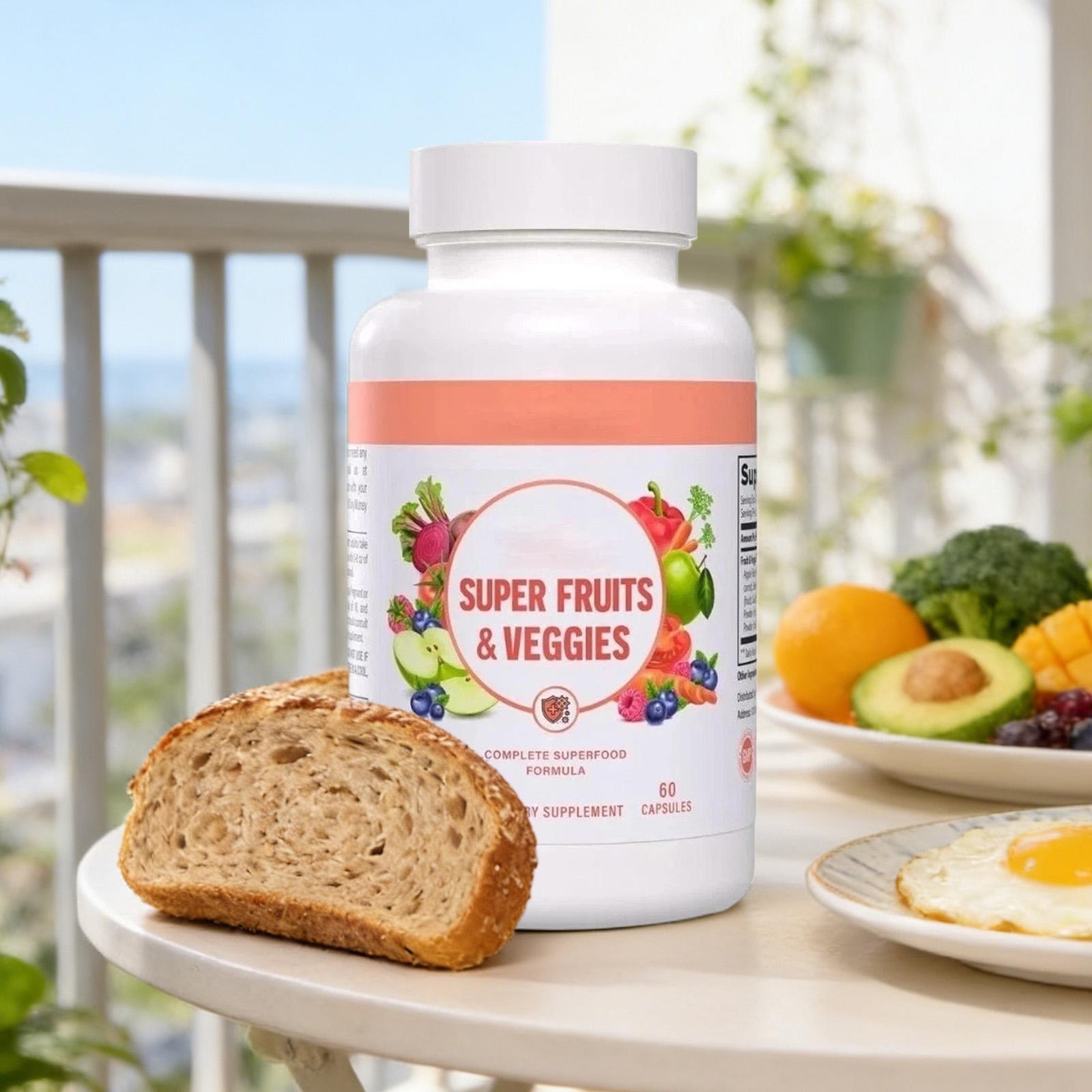 Vital Super Fruits and Veggies Powerful Daily Superfood 60 Capsules