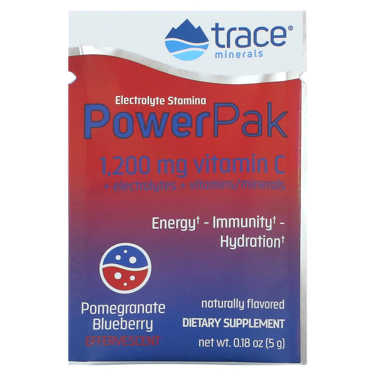 Electrolyte Stamina PowerPak, Pomegranate Blueberry, 30 Packets, 0.18 oz (5 g)