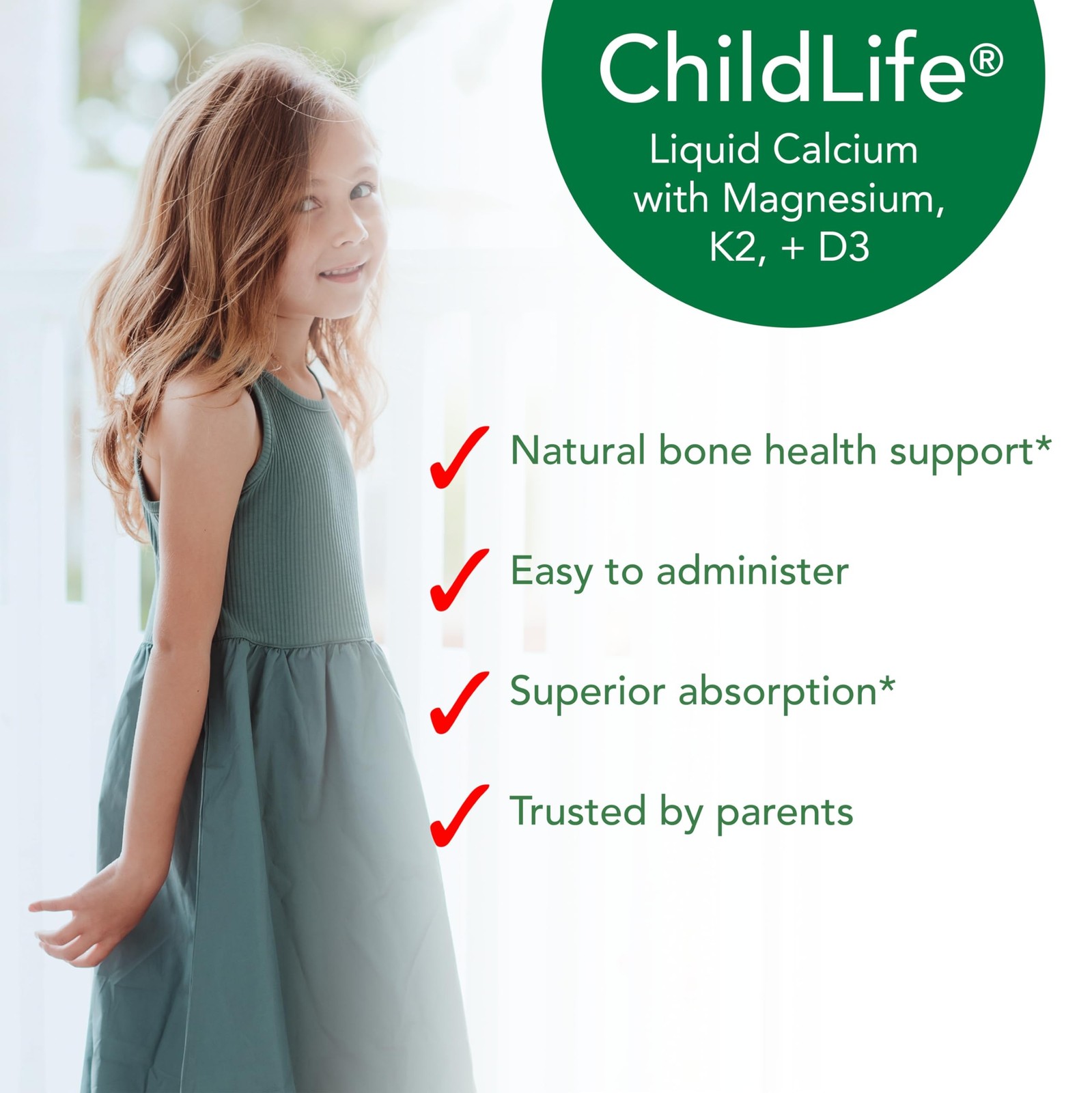ChildLife Essentials Liquid Calcium for Kids 0.34 fl Oz (30 Stick Packs)
