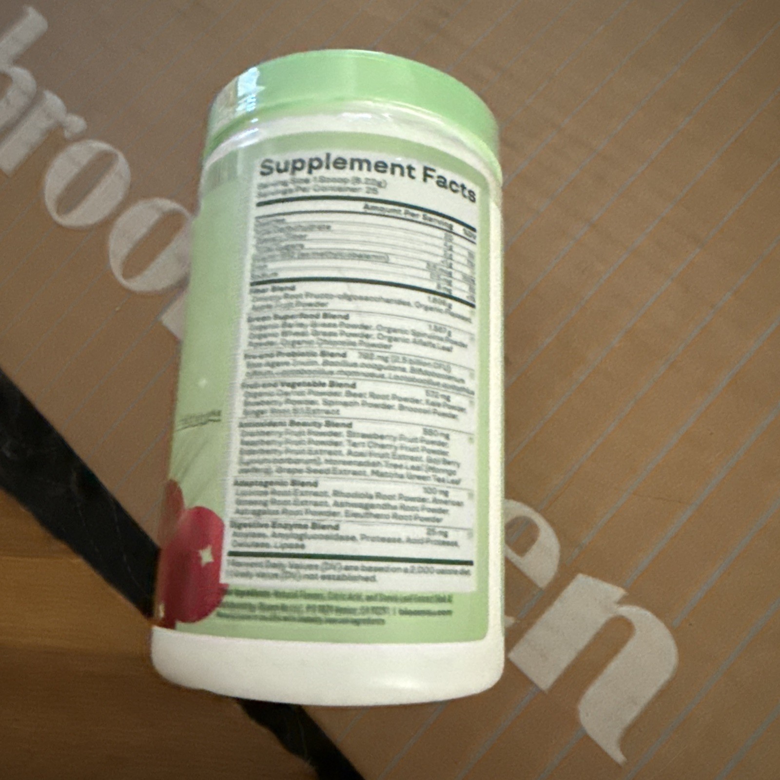 Bloom Greens Superfoods Dietary Supplements Spiced Cranberry 5.4oz 9/26 G99