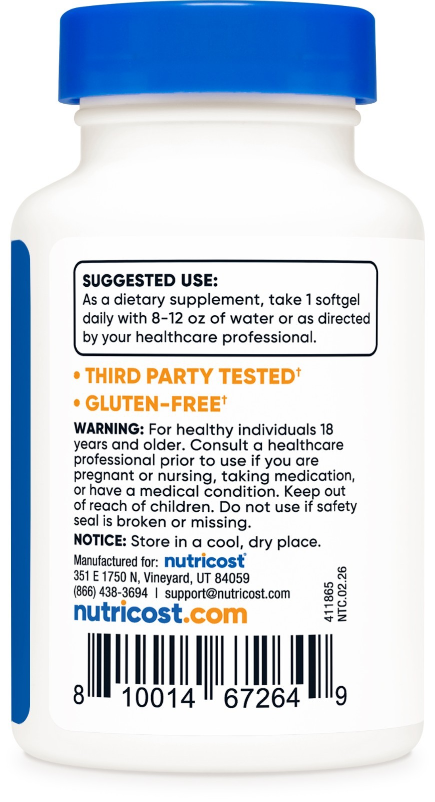 Nutricost Vitamin K2 MK-7 100 mcg, 240 Softgels – Gluten Free and Non-GMO MK7