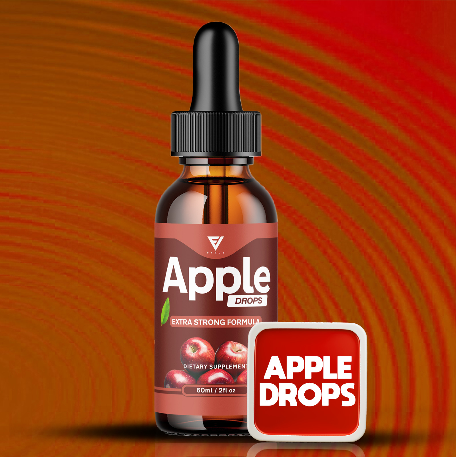 (3 Pack) Apple Drops Extra Strong Formula AppleDrops Dietary Supplement (6oz)