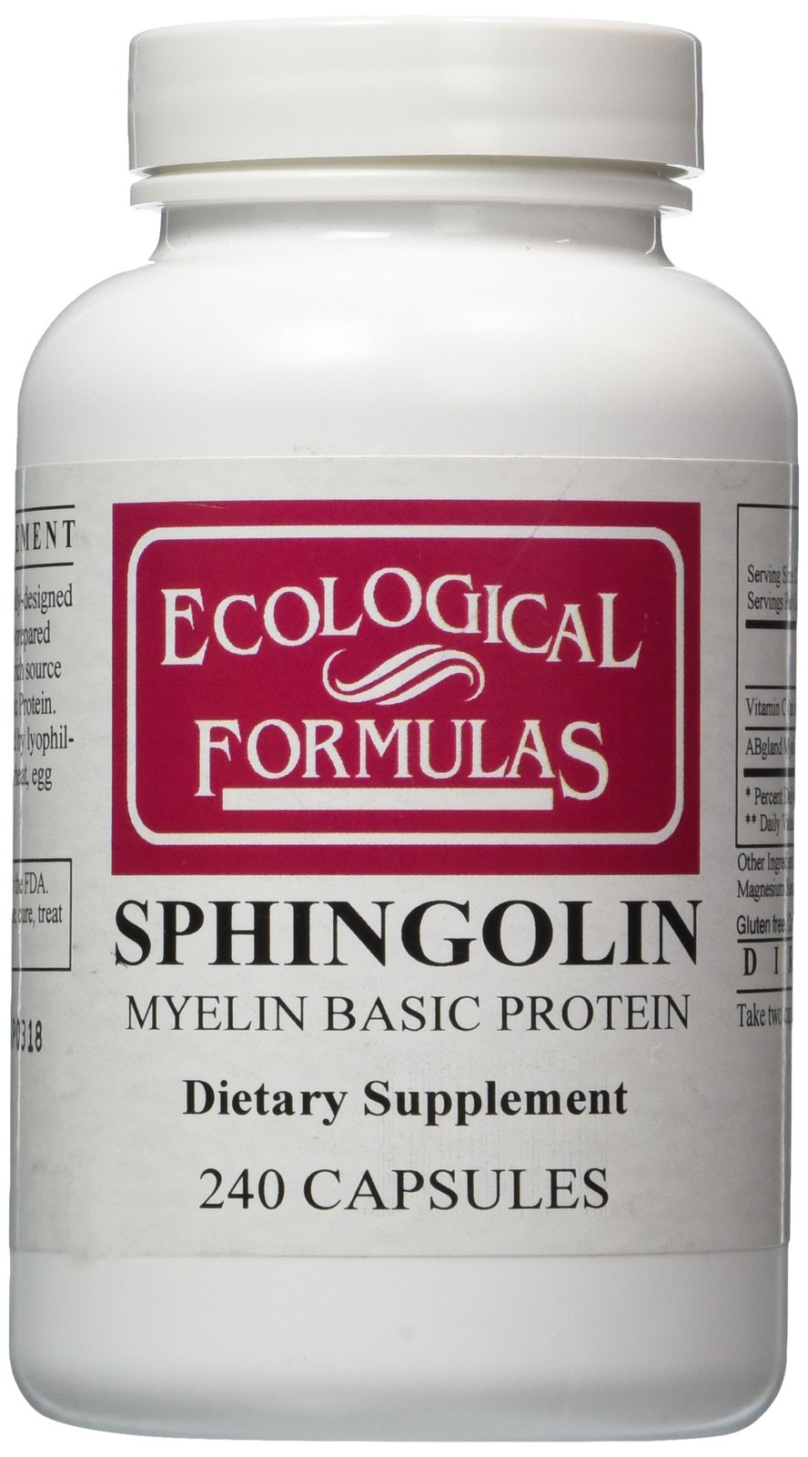 Ecological Formulas – Sphingolin 200 Mg 240 Caps Health And Beauty