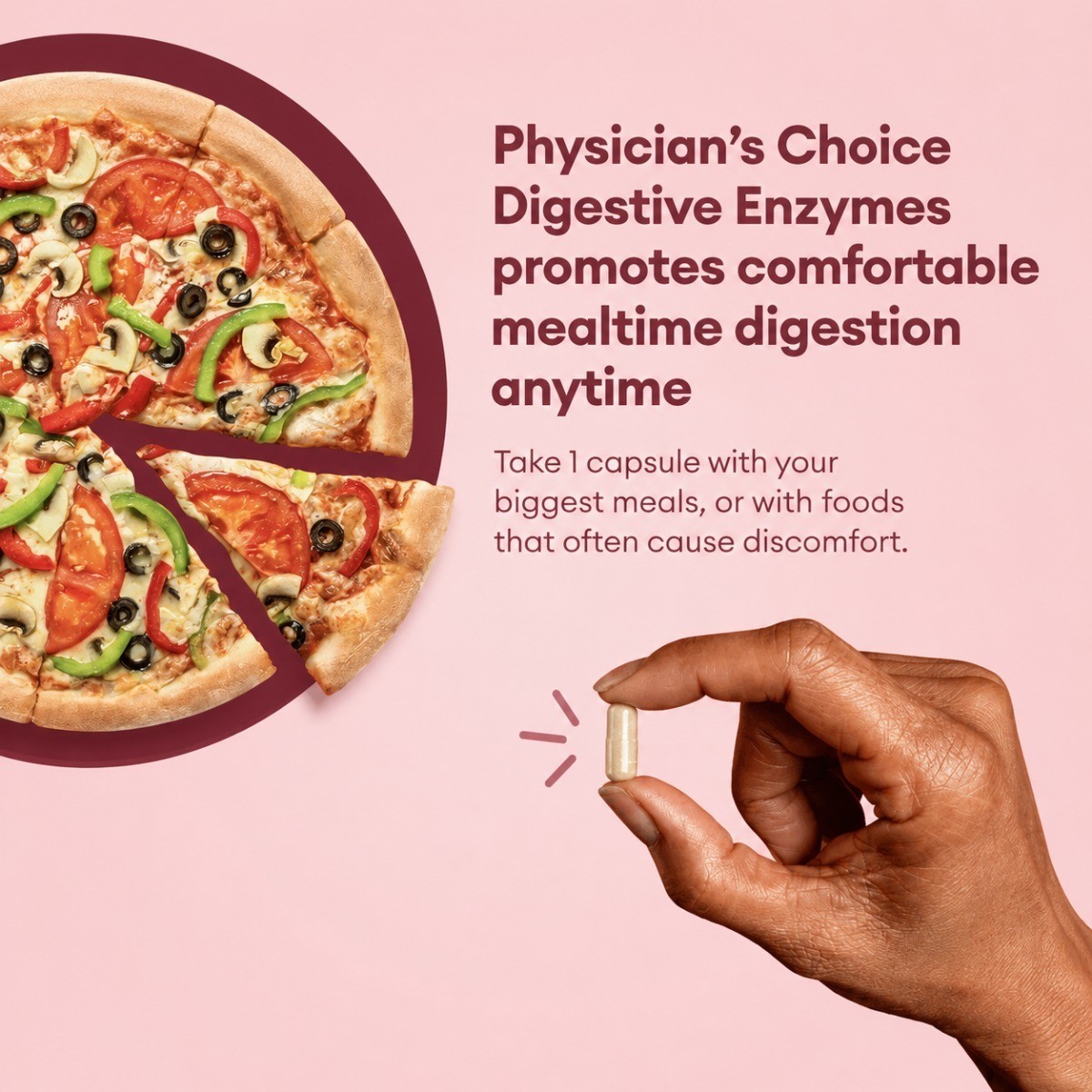 Physician’s Choice Digestive Enzymes,Prebiotics & Probiotics,Gut Support 60 Caps