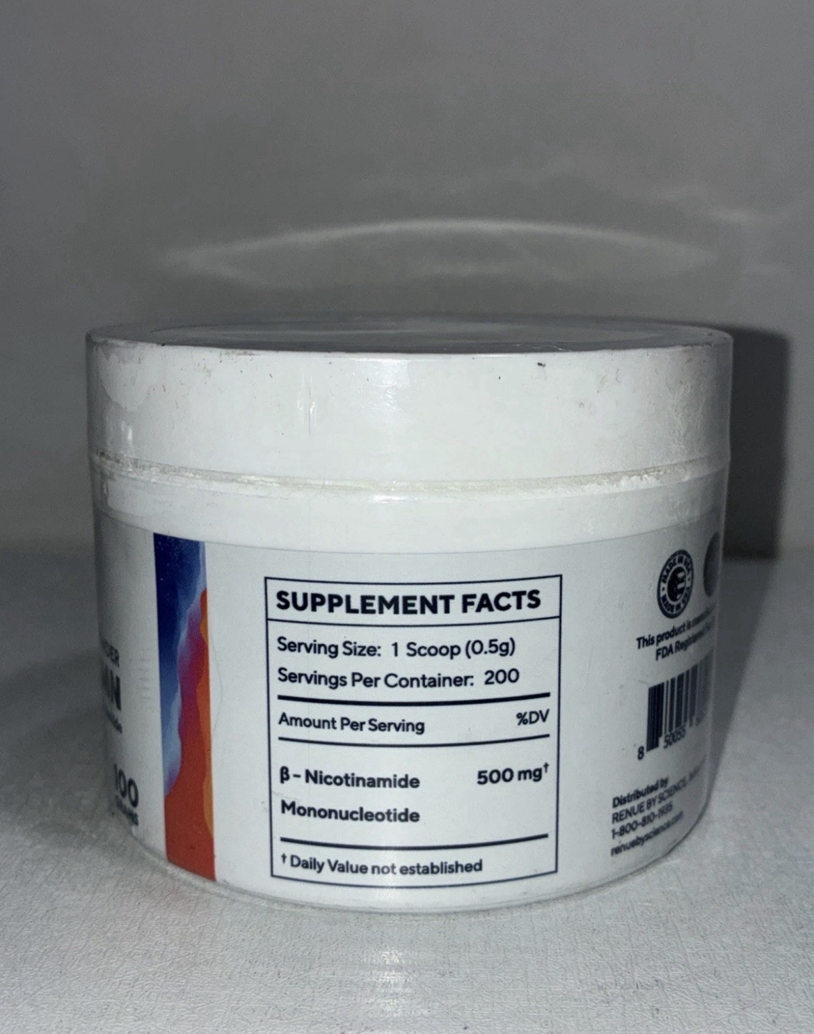 Renue By Science Pure NMN Fast Dissolve Powder Dietary Supplement 100 Grams