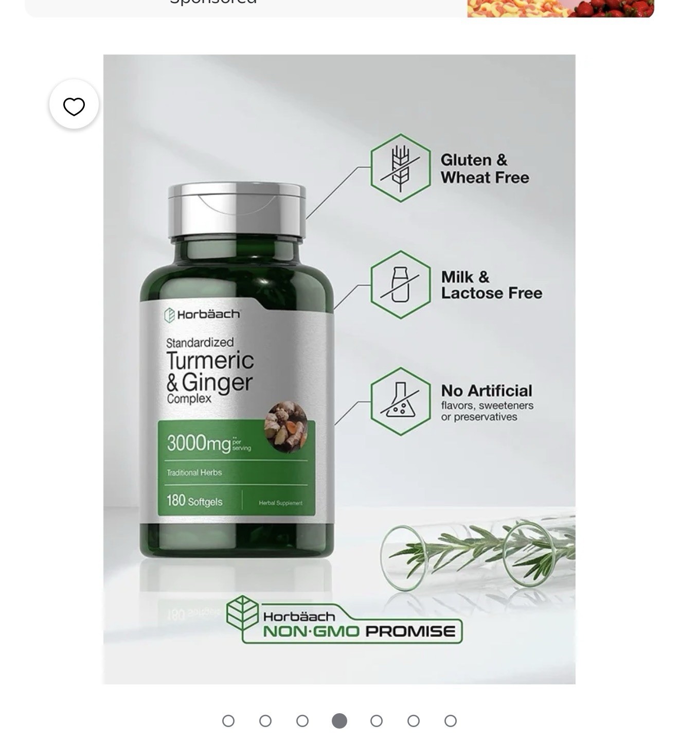 Turmeric & Ginger Complex 3000mg Supplement for Men and Women 180 Softgel 1 Pack