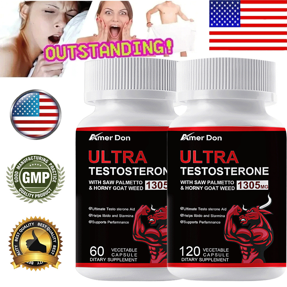 #1 BEST-MALE ENLARGER THICKER LONGER BIGGER 4″ GROWTH ENLARGEMENT 120 CAPULES