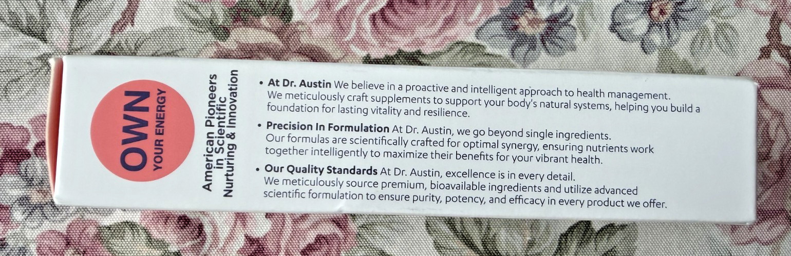 Dr. Austin Vitality Boost Iron Element with B-Vitamins & C – Gentle, High-Absorp