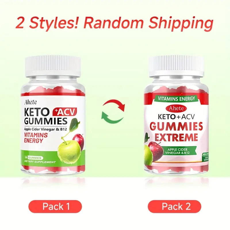 Apple Cider Vinegar Gummies – Natural Keto ACV + B6 & B12 for Digestive Health